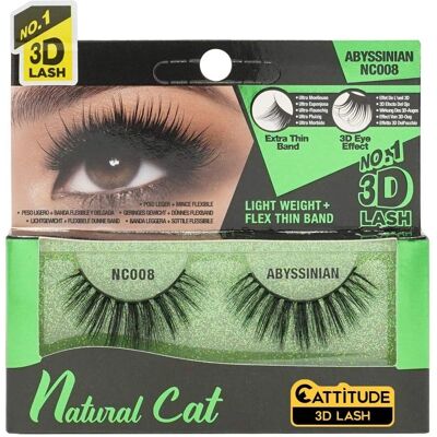 Ebin New York Gato Abyssinian Natural - Cílios Falsos Ebin New York Gato Abyssinian Natural - Cílios Falsos
