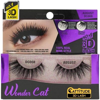 Ebin New York Wonder Cat Cattitude 3D Cílios - Falsas Cílios Ebin New York Wonder Cat Cattitude 3D Cílios - Falsas Cílios