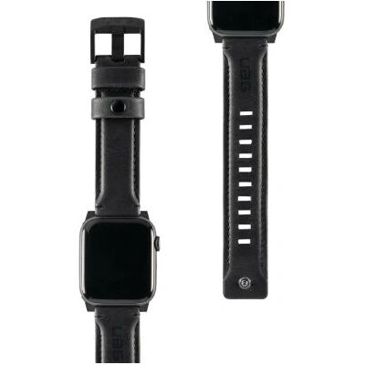 UAG Lederen Band voor Apple Watch - Zwart Bruin, Verstelbaar, Duurzaam UAG Lederen Band voor Apple Watch - Zwart Bruin, Verstelbaar, Duurzaam