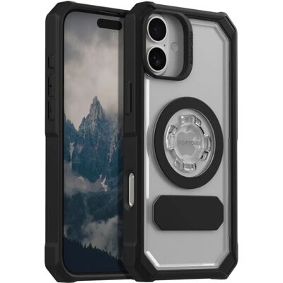 Coque transparente ROKFORM pour iPhone 16 Plus - Protection MagSafe militaire - Publicité Coque transparente ROKFORM pour iPhone 16 Plus - Protection MagSafe militaire - Publicité