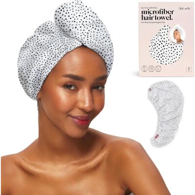 Kitsch Micro Dot Toalha de microfibra de secagem rápida - Tipo de cabelo Kitsch Micro Dot Toalha de microfibra de secagem rápida - Tipo de cabelo