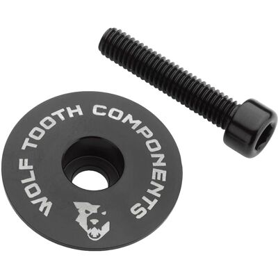 Wolf Tooth Ultralight Stem Cap and Bolt - Black - Bike Type Wolf Tooth Ultralight Stem Cap and Bolt - Black - Bike Type