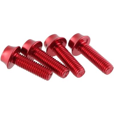 Wolf Tooth Bottle Cage Bolts - Red - Bottle Cage Bolts Wolf Tooth Bottle Cage Bolts - Red - Bottle Cage Bolts
