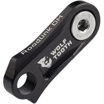 Extension de support de dérailleur Wolf Tooth RoadLink - Noir - Publicité Extension de support de dérailleur Wolf Tooth RoadLink - Noir - Publicité