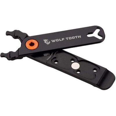 Wolf Tooth Pack Pliers - Noir / Orange - Outil multifonction - Publicité Wolf Tooth Pack Pliers - Noir / Orange - Outil multifonction - Publicité