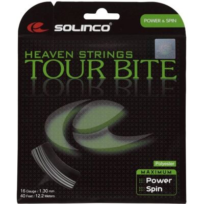 Ensemble Solinco Tour Bite - Cordes de Tennis - Effet Spin Élevé - Publicité Ensemble Solinco Tour Bite - Cordes de Tennis - Effet Spin Élevé - Publicité