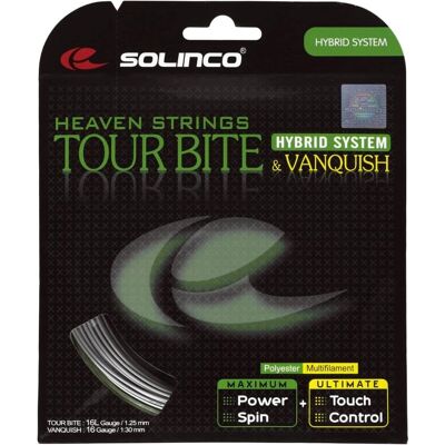Solinco Tour Bite - 6,8m Silber - Saiten-Set Solinco Tour Bite - 6,8m Silber - Saiten-Set