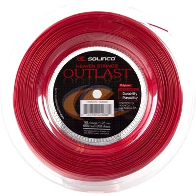 Cuerda de tenis Solinco Outlast - Rojo - 1.25 mm - Cuerda de tenis Cuerda de tenis Solinco Outlast - Rojo - 1.25 mm - Cuerda de tenis