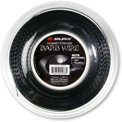 Solinco Barb Wire Tennissait - 200m - Schwarz - Unisex Solinco Barb Wire Tennissait - 200m - Schwarz - Unisex