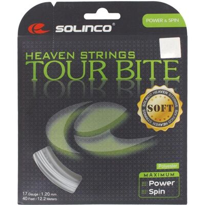 Solinco Tour Bite Soft 12,2m Silber - Saiten Solinco Tour Bite Soft 12,2m Silber - Saiten