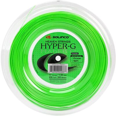 Solinco Hyper-G Grüne Tennis-Saite - 200 m, 1.20 mm, Unisex Solinco Hyper-G Grüne Tennis-Saite - 200 m, 1.20 mm, Unisex