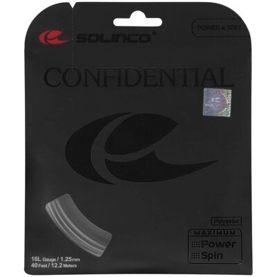 Ensemble de Cordes Solinco Confidential - Gris Foncé - Publicité Ensemble de Cordes Solinco Confidential - Gris Foncé - Publicité