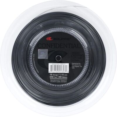 Solinco Confidential Tennissaite - Grau - 200m - Kontrolle & Spin Solinco Confidential Tennissaite - Grau - 200m - Kontrolle & Spin