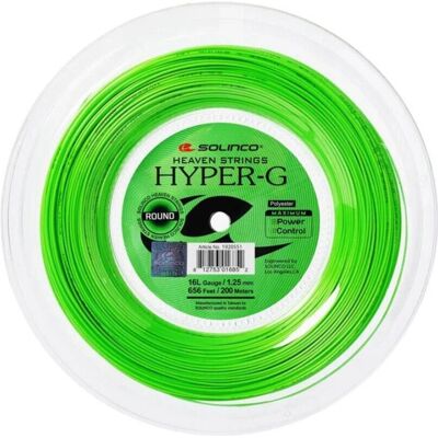 Solinco Hyper-G Round Tennissaiten - Grün - 1,15 mm Solinco Hyper-G Round Tennissaiten - Grün - 1,15 mm