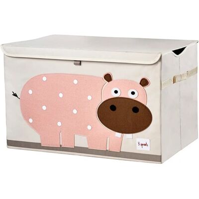 Coffre à jouets - Hippopotame - Multicolore - Rangement pour jouets - Publicité Coffre à jouets - Hippopotame - Multicolore - Rangement pour jouets - Publicité