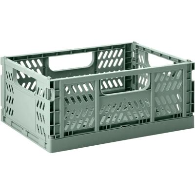 3 Sprouts Stor Grønn Oppbevaringsboks - Foldbar og stablbar 3 Sprouts Stor Grønn Oppbevaringsboks - Foldbar og stablbar