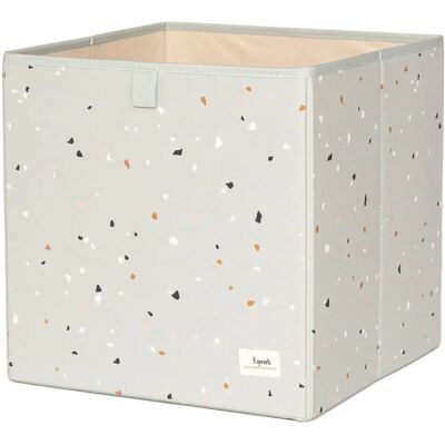 3 Sprouts Grüne Terrazzo Quadrat Polyester Aufbewahrungsbox 3 Sprouts Grüne Terrazzo Quadrat Polyester Aufbewahrungsbox