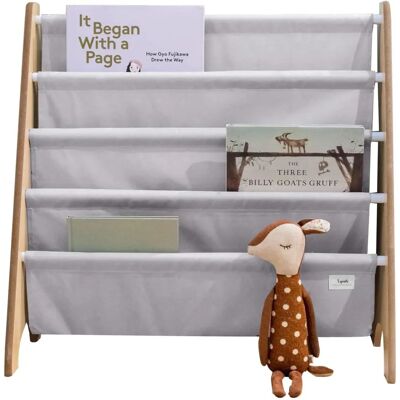 Bibliothèque Grise Claire 3 Sprouts - 62x25x61cm Bibliothèque Grise Claire 3 Sprouts - 62x25x61cm