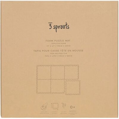 3 Sprouts Baby Spielmatte - Beige - EVA Puzzle 3 Sprouts Baby Spielmatte - Beige - EVA Puzzle