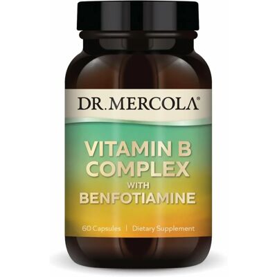 Dr. Mercola Kompleks witamin B z Benfotiaminą - Suplement diety Dr. Mercola Kompleks witamin B z Benfotiaminą - Suplement diety