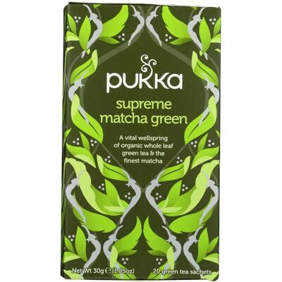Pukka Herbs, Supreme Matcha Green - Organic, Fresh, Superfood Boost Pukka Herbs, Supreme Matcha Green - Organic, Fresh, Superfood Boost