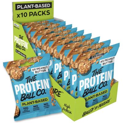The Protein Ball Co - Vegan Protein Balls Peanut Butter - 10x45g The Protein Ball Co - Vegan Protein Balls Peanut Butter - 10x45g