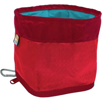 Kurgo Zippy Dog Bowl Red Small - Travel Food & Water Bowl Kurgo Zippy Dog Bowl Red Small - Travel Food & Water Bowl