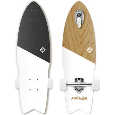 Street Surfing Koa 30 Tabla de Skate Blanca - Skateboard Street Surfing Koa 30 Tabla de Skate Blanca - Skateboard