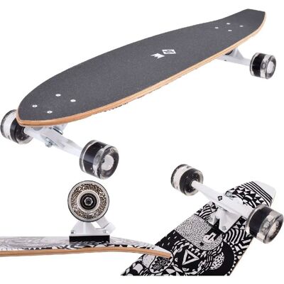 Longboard StreetSurfing z Klonu z Kicktail - Miejski Skateboard Longboard StreetSurfing z Klonu z Kicktail - Miejski Skateboard