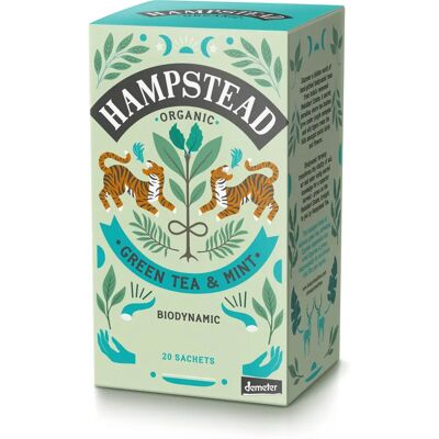Té Verde Menta Hampstead - Orgánico, 20 Bolsitas Té Verde Menta Hampstead - Orgánico, 20 Bolsitas