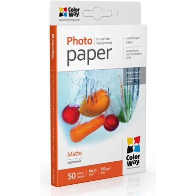 ColorWay - PM1900504R - 6x4 - 190gsm - Fotopapier ColorWay - PM1900504R - 6x4 - 190gsm - Fotopapier