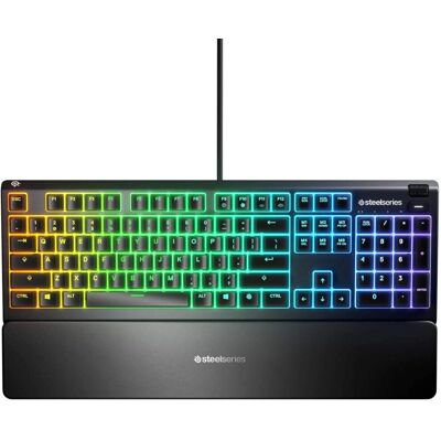 Teclado para juegos RGB SteelSeries Apex 3 - Iluminación RGB en 10 zonas - Premium Ma Teclado para juegos RGB SteelSeries Apex 3 - Iluminación RGB en 10 zonas - Premium Ma