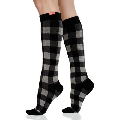 Vim&vigr Heren - Katoenen Gelaagde Compressiesokken 20-30 Mmhg - Heathered Grey - M/L Vim&vigr Heren - Katoenen Gelaagde Compressiesokken 20-30 Mmhg - Heathered Grey - M/L