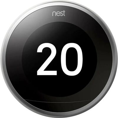 Google Nest Learning Thermostat 3rd Gen - Stainless Steel - Energy-Saving Thermostat Google Nest Learning Thermostat 3rd Gen - Stainless Steel - Energy-Saving Thermostat