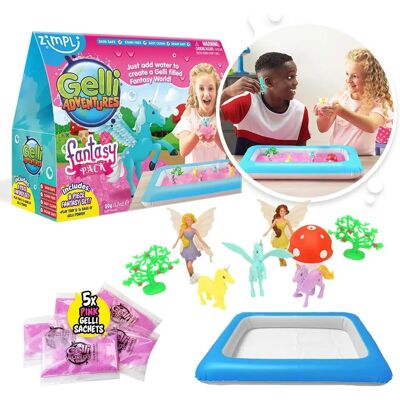 Ensemble de jeu Gelli World Dino Licorne Fée Zimpli Kids Ensemble de jeu Gelli World Dino Licorne Fée Zimpli Kids