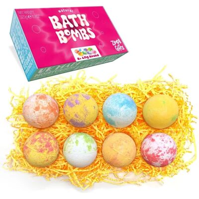 Coffret de bombes de bain Zimpli Gifts - Cadeau de Noël pour Femmes et Filles Coffret de bombes de bain Zimpli Gifts - Cadeau de Noël pour Femmes et Filles