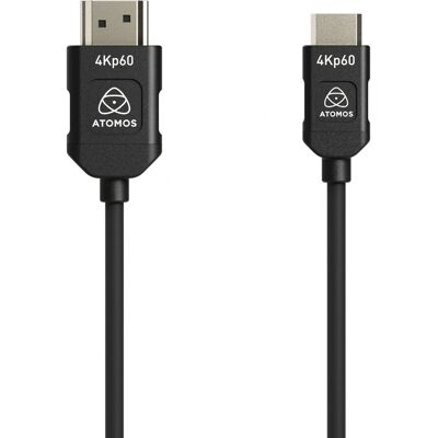 Atomos ATOM4K60C8 HDMI-Kabel - 45cm Schwarz - HDMI Typ A Typ C Atomos ATOM4K60C8 HDMI-Kabel - 45cm Schwarz - HDMI Typ A Typ C