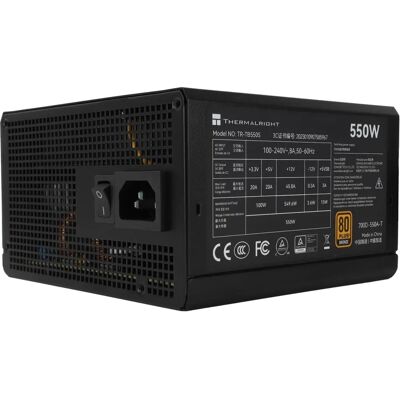 Thermalright TB550S 550W Tápegység - Fekete - ATX 3.0 Thermalright TB550S 550W Tápegység - Fekete - ATX 3.0