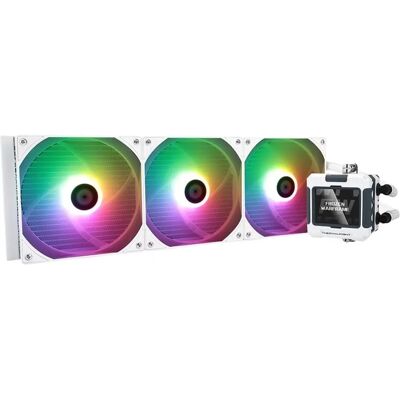Thermalright Frozen Warframe 420 ARGB Blanc Tout-en-Un Refroidisseur CPU - 420mm - Publicité Thermalright Frozen Warframe 420 ARGB Blanc Tout-en-Un Refroidisseur CPU - 420mm - Publicité