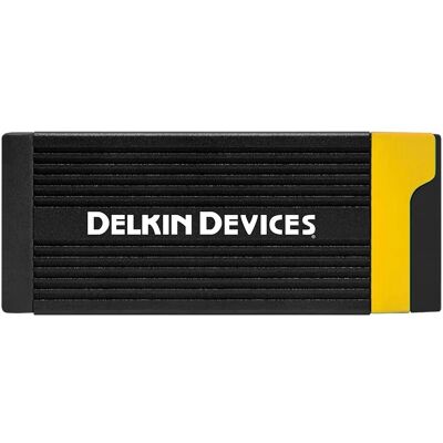 Delkin CFexpress Type A & SD UHS-II Card Reader - Compact & Fast Delkin CFexpress Type A & SD UHS-II Card Reader - Compact & Fast