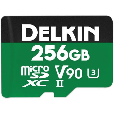 Delkin Power UHS-II V90 microSDXC - 256GB Delkin Power UHS-II V90 microSDXC - 256GB