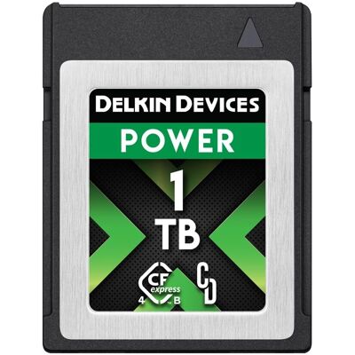 Delkin Power CFexpress Type B 1TB - Carte mémoire - Publicité Delkin Power CFexpress Type B 1TB - Carte mémoire - Publicité