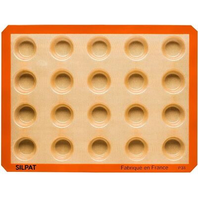 Forma na mini muffiny Silpat - 20 sztuk - Wyprodukowano we Francji Forma na mini muffiny Silpat - 20 sztuk - Wyprodukowano we Francji
