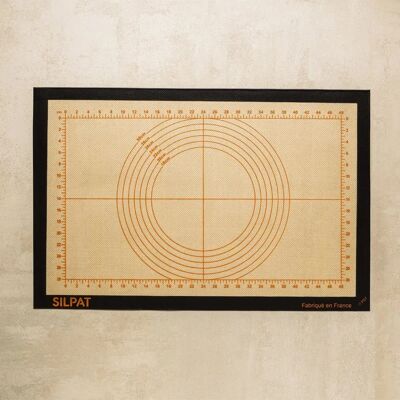 Tapis pâtissier gradué Silpat - 58,5x38,5cm - Antiadhésif, Flexible, Français - Publicité Tapis pâtissier gradué Silpat - 58,5x38,5cm - Antiadhésif, Flexible, Français - Publicité