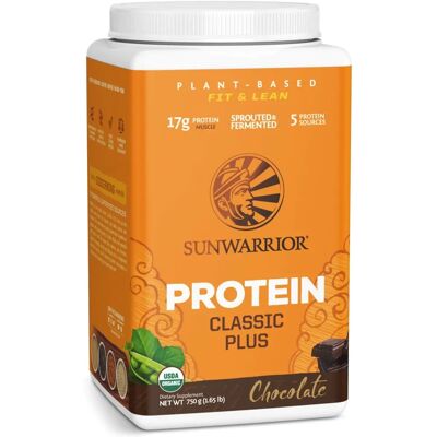 Sunwarrior Classic Plus Organic Chocolate-Flavoured Protein - 750g Sunwarrior Classic Plus Organic Chocolate-Flavoured Protein - 750g