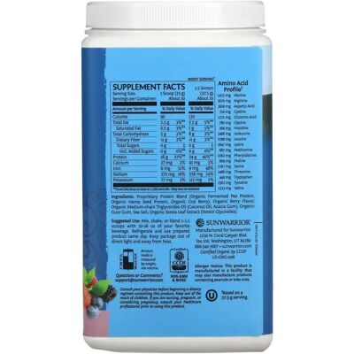 Sunwarrior Blend Raw Protein 750g - Jagoda Sunwarrior Blend Raw Protein 750g - Jagoda