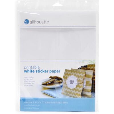 Silhouette Medien-Weiß-Adh Selbstklebendes Etikettenpapier Silhouette Medien-Weiß-Adh Selbstklebendes Etikettenpapier