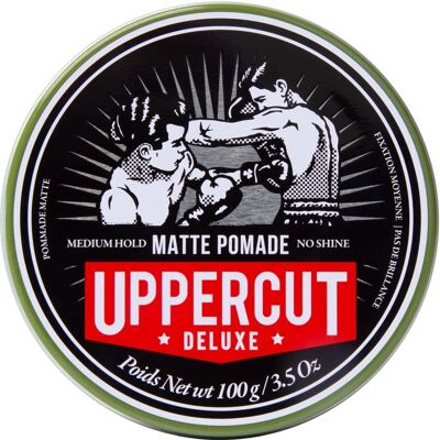 Uppercut Deluxe Matte Pomade Hair Wax - Medium Hold - 100g Uppercut Deluxe Matte Pomade Hair Wax - Medium Hold - 100g