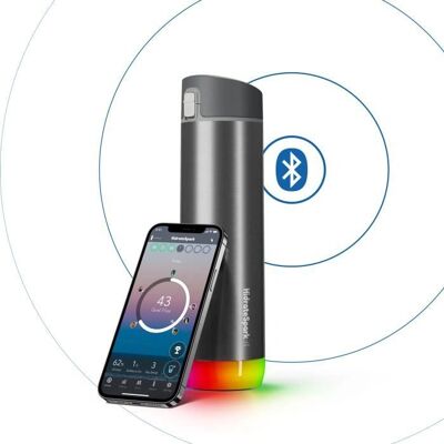 HidrateSpark Steel PRO Chug - Intelligente Wasserflasche - Edelstahl 620ml HidrateSpark Steel PRO Chug - Intelligente Wasserflasche - Edelstahl 620ml