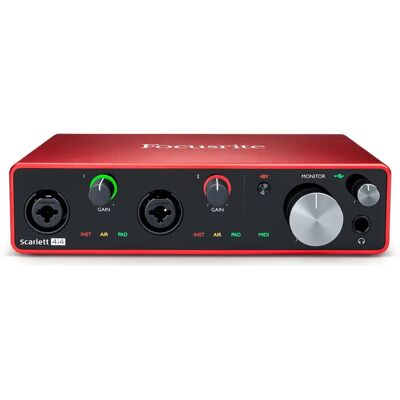 Focusrite Scarlett 4i4 3ème Génération Interface Audio USB - Matériel d'enregistrement - Publicité Focusrite Scarlett 4i4 3ème Génération Interface Audio USB - Matériel d'enregistrement - Publicité